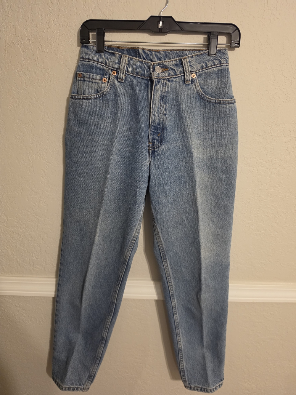 Vintage Mom Jeans Levi's 550 Relaxed Fit Tapered Leg Y2k Sz 6 Petite M